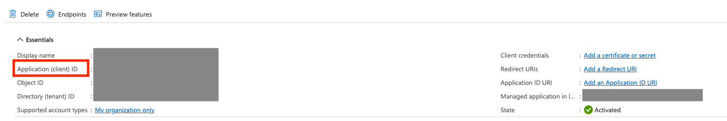 Azure App Details
