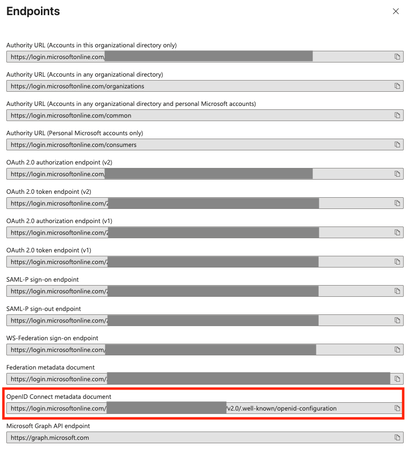 Azure App Endpoint